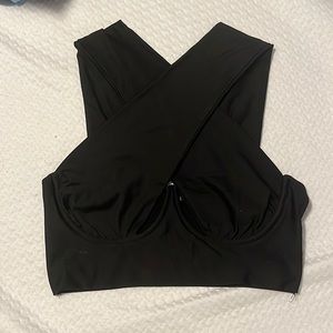 Black crop top